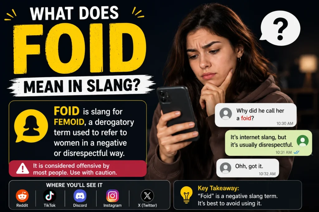 What Does “Foid” Mean in Slang? Real Meaning, Examples, and Online Usage