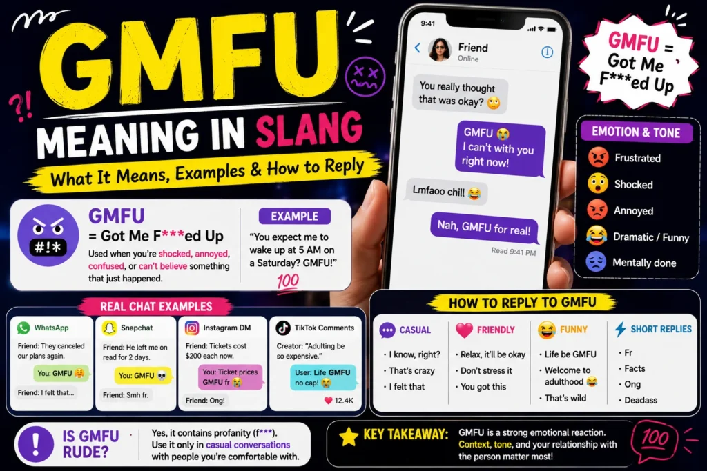 What Does GMFU Mean in Slang? Real Meaning, & Text Examples