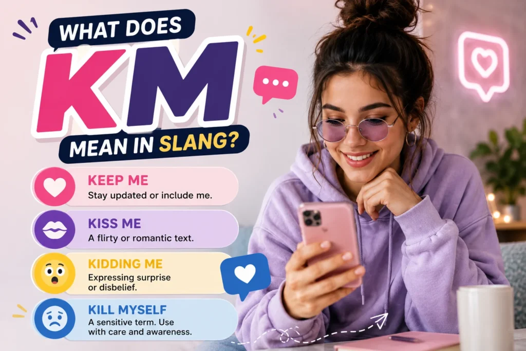 What Does KM Mean in Slang? Text Meaning Explained