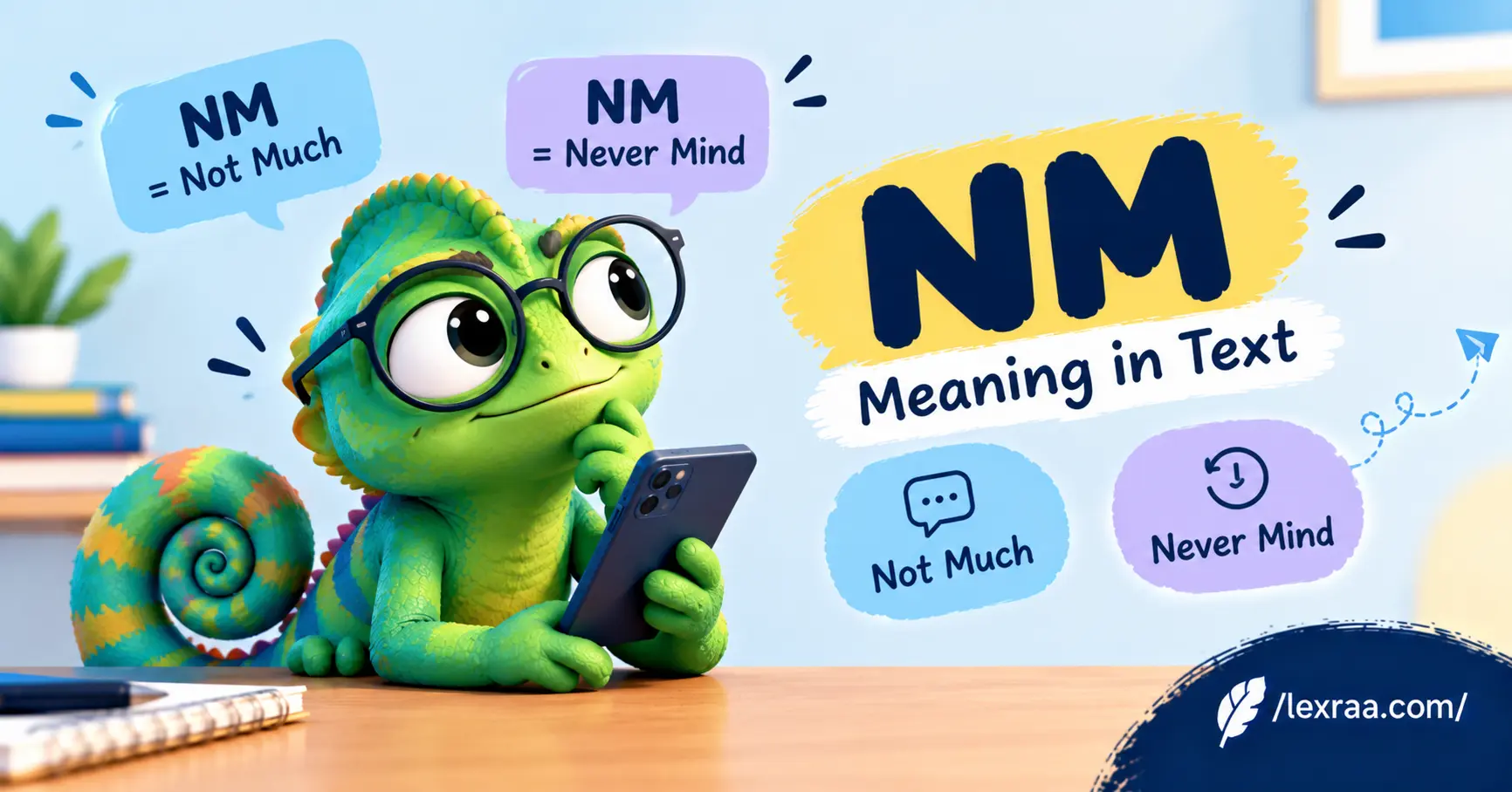 Text Message Informal NM Meaning in Text: Not Much or Never Mind?