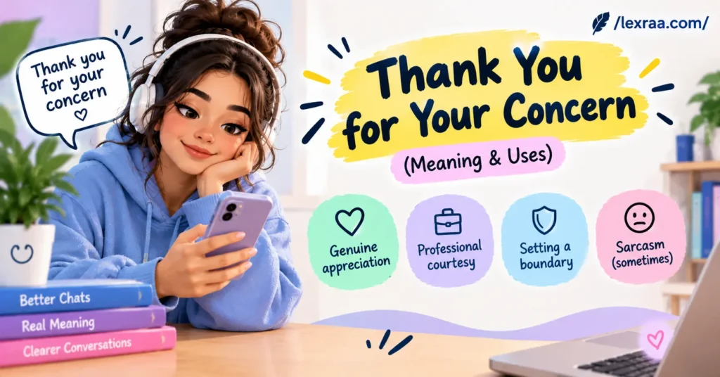 Thank You for Your Concern Meaning: Tone & Replies