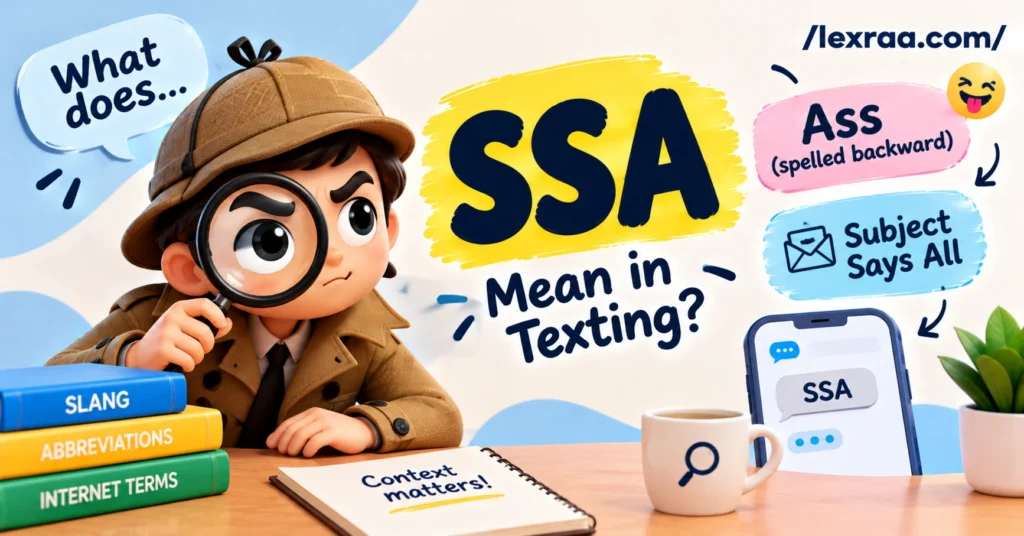 What Does SSA Mean in Texting? Slang & Examples